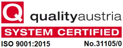 ISO 9001 system certified - Quality Austria